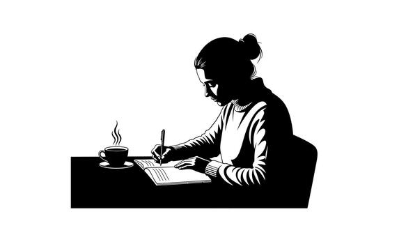 Berkas:Author writing at desk.jpg